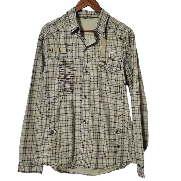 Fusai Other - Vintage Fusai Button Up Shirt Size L Y2K Cyber Goth Grunge Mens